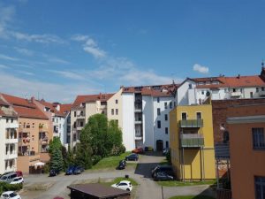 Aussicht vom Balkon der Dachgeschosswohnung Bautzener Str. 5 in Görlitz