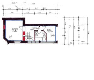 Grundriss des Obergeschosses der Wohnung Struvestraße 10 in Görlitz