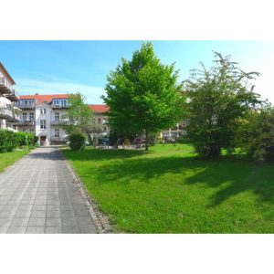 Begrünter Innenhof der Wohnanlage Schützenstr. 16 in Görlitz